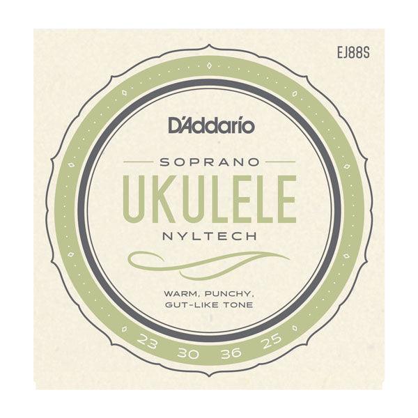 D'Addario Nyltech Ukulele String Set, EJ88S Soprano - A Strings