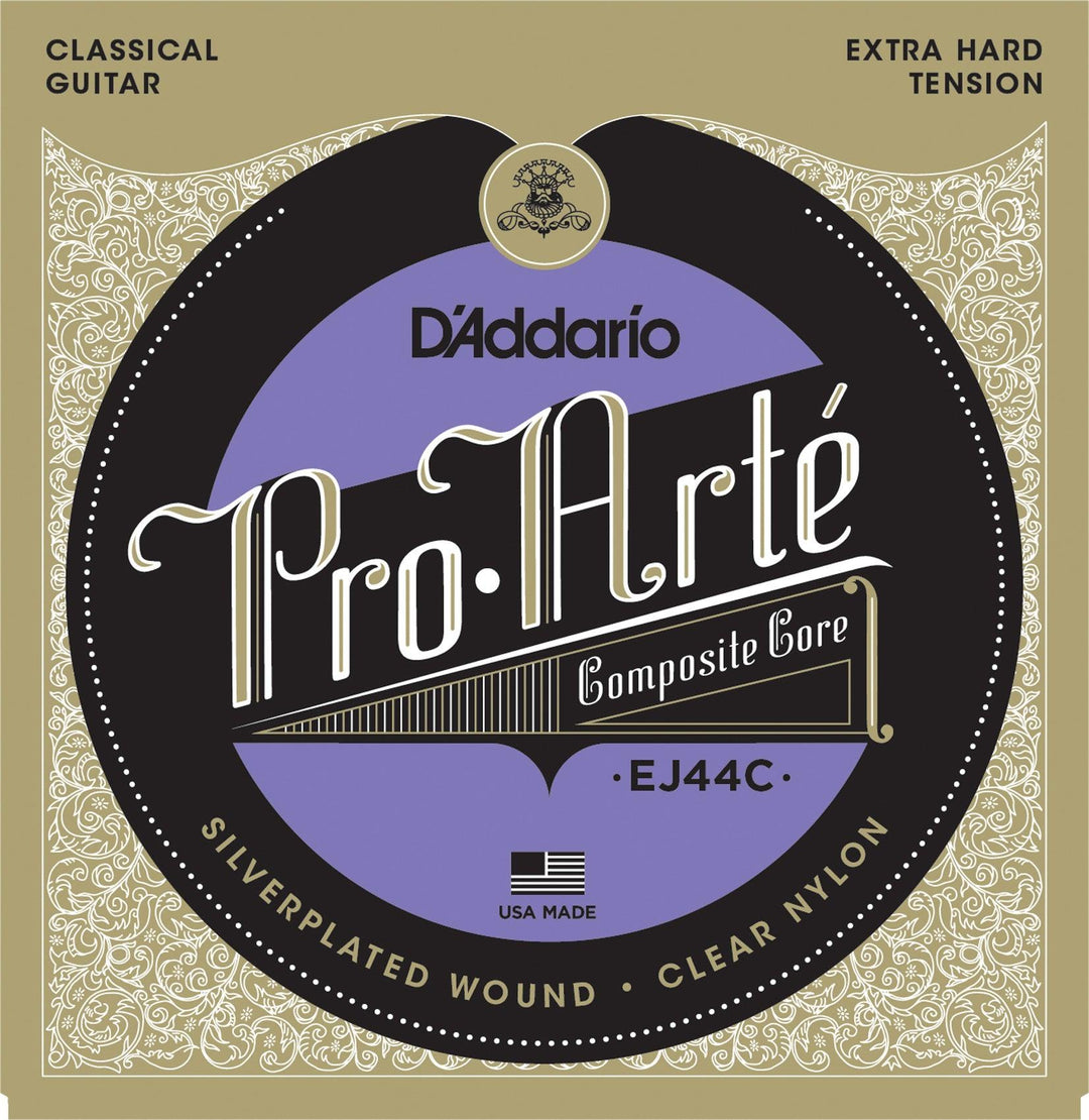 D'Addario ProArte Composite Classical Guitar String Set, Nylon, EJ44C Extra Hard Tension - A Strings