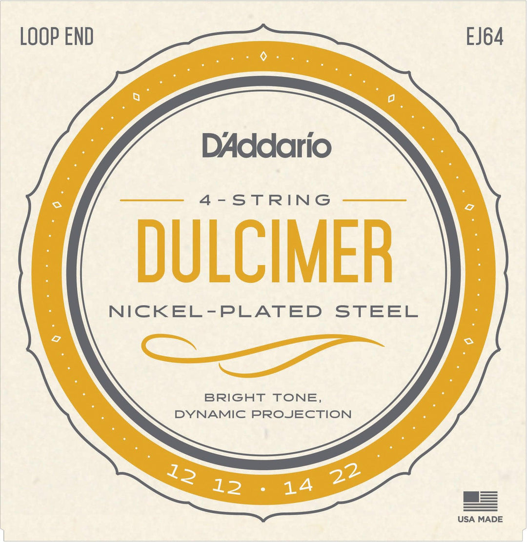 D'Addario EJ64 4-String Dulcimer String Set - A Strings