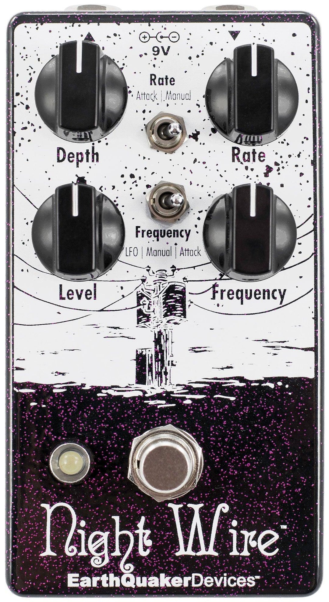 EarthQuaker Devices Night Wire V2, Harmonic Tremolo Effects Pedal - A Strings