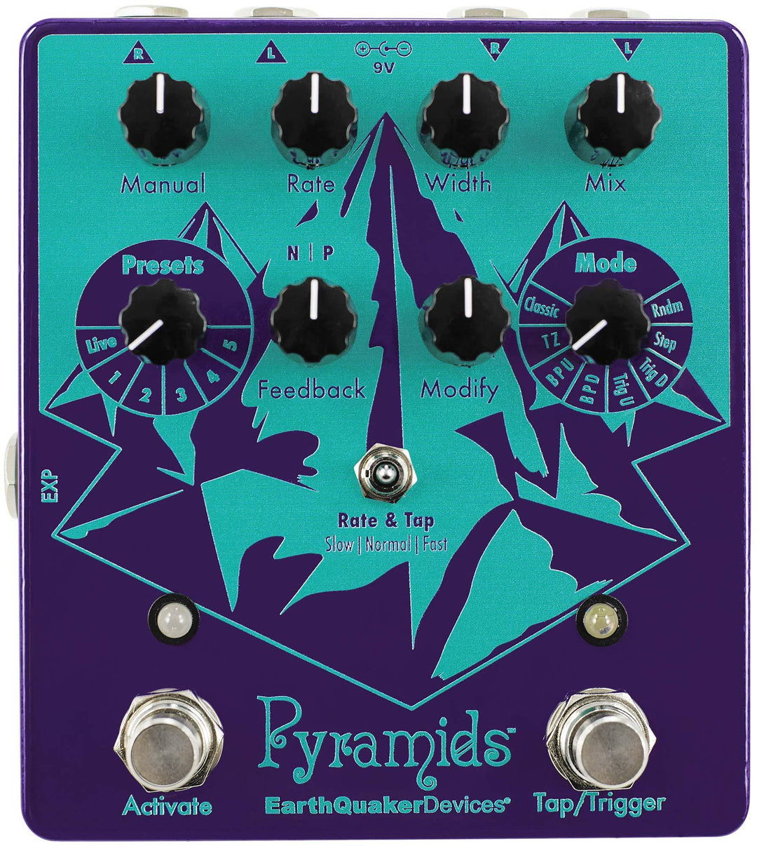 EarthQuaker Devices Pyramids, Stereo Flanger Effects Pedal - A Strings
