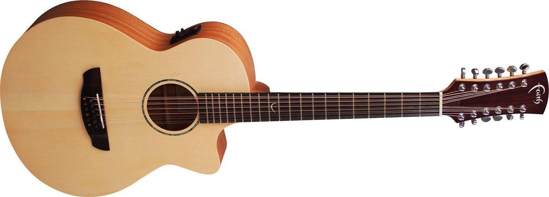 Faith Naked Venus 12-String, All Solid, Engelmann Spruce Top, Mahogany Back - A Strings