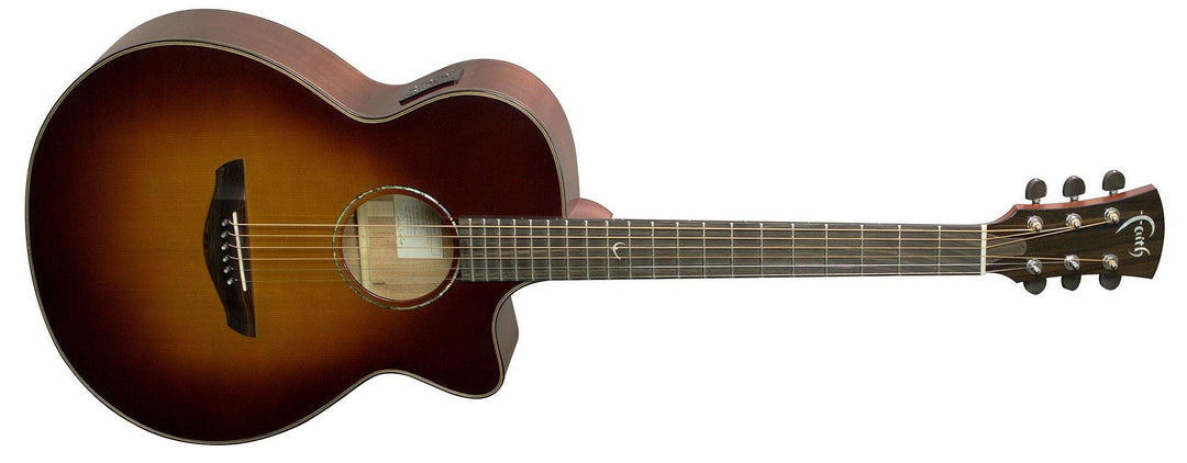 Faith Classic Burst Venus Electro-Acoustic, 45mm Nut, All Solid, Red Cedar Top, Mahogany Back - A Strings