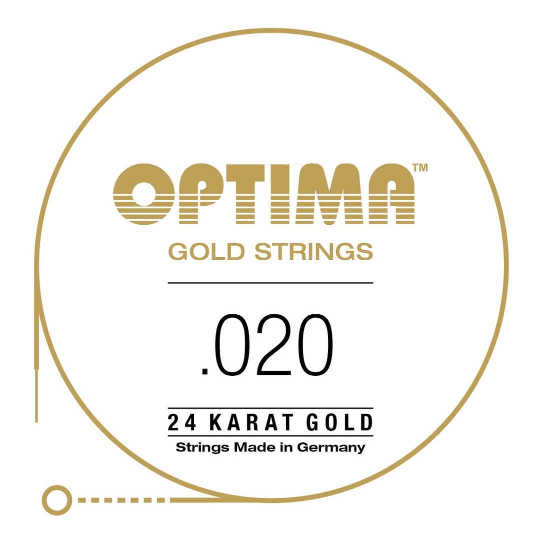 Optima Gold Single String, Gold Wound, .020