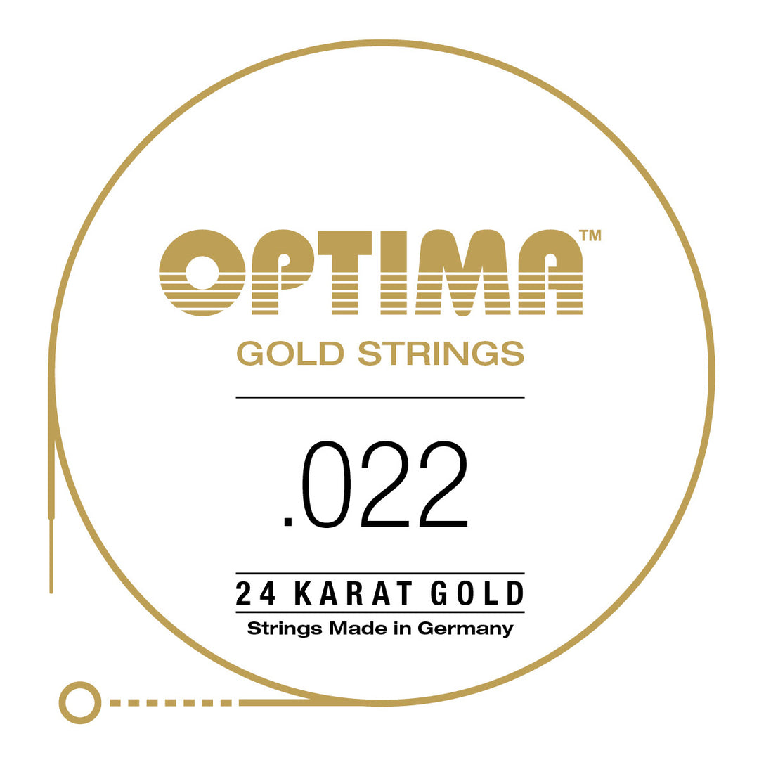Optima Gold Single String, Gold Wound, .022