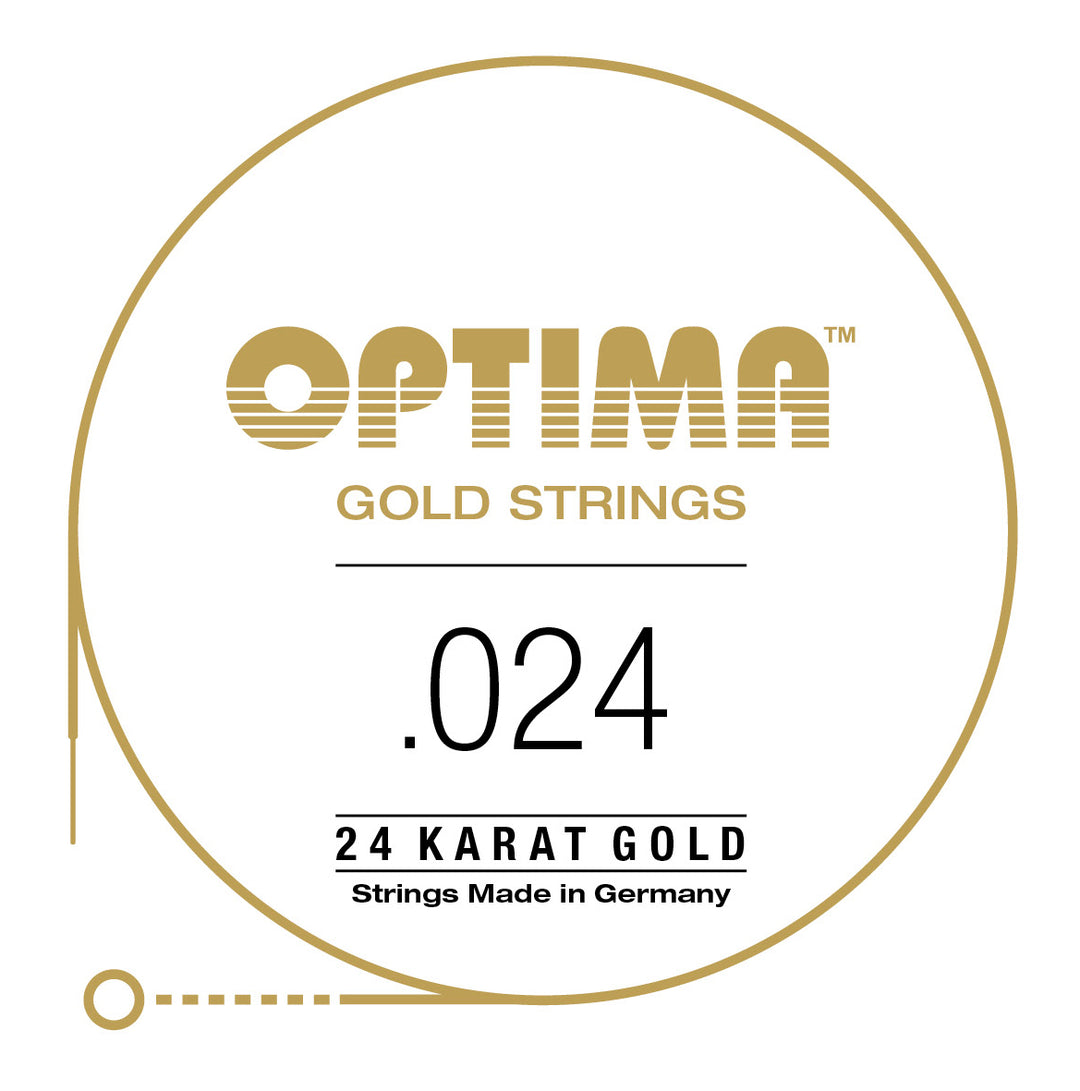Optima Gold Single String, Gold Wound, .024