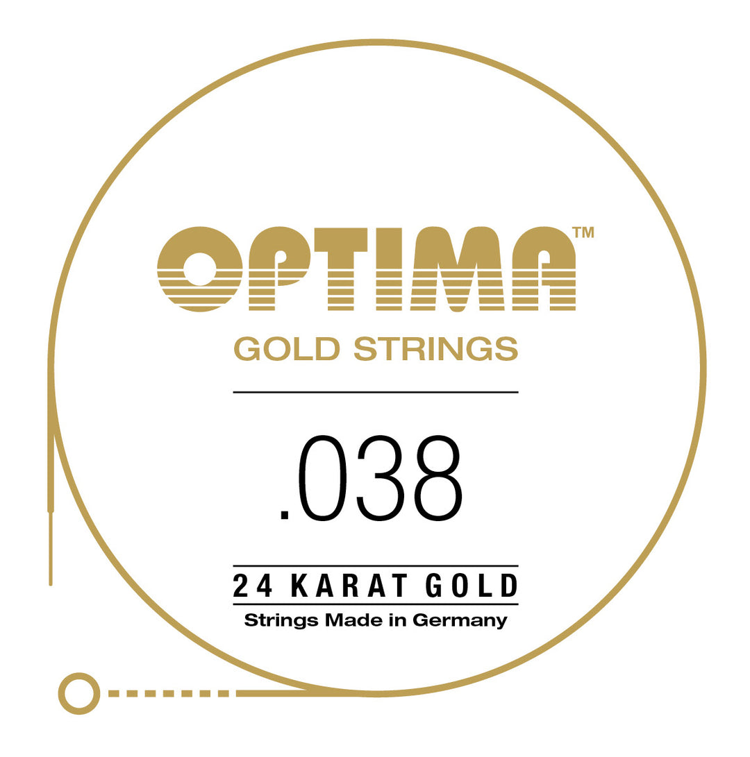 Optima Gold Single String, Gold Wound, .038