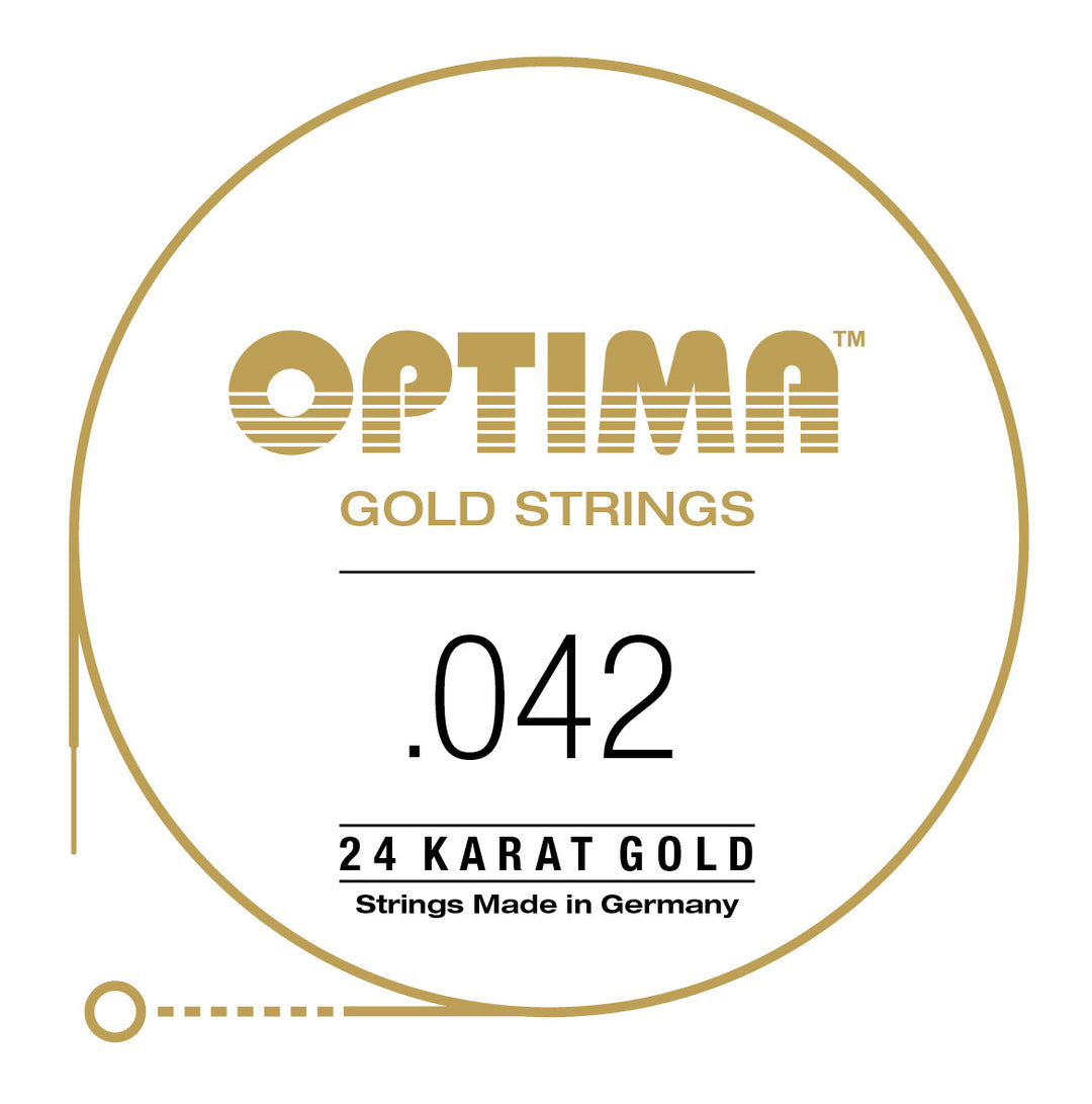 Optima Gold Single String, Gold Wound, .042