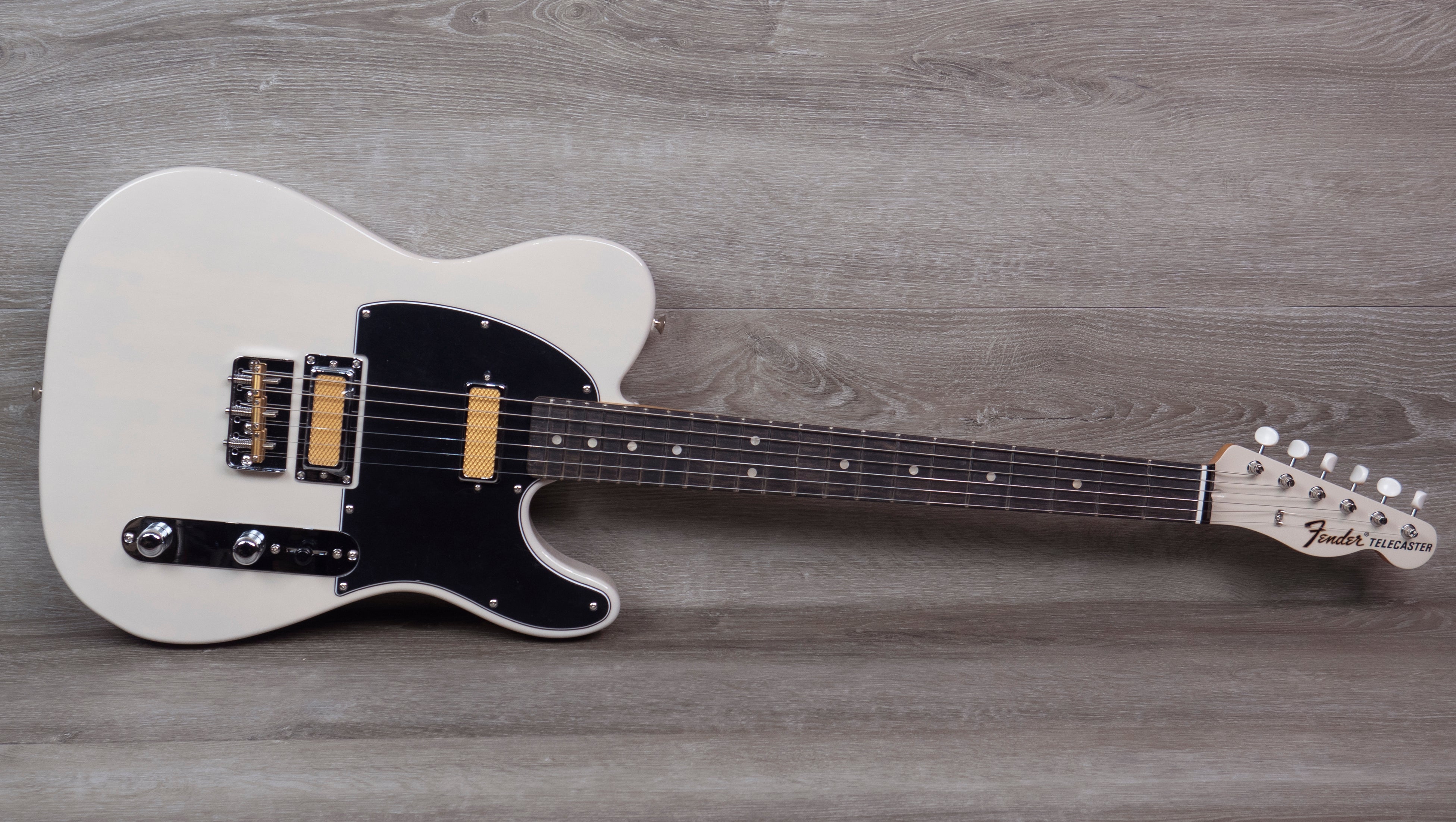 Fender Gold Foil Telecaster, Ebony Fingerboard, White Blonde – A