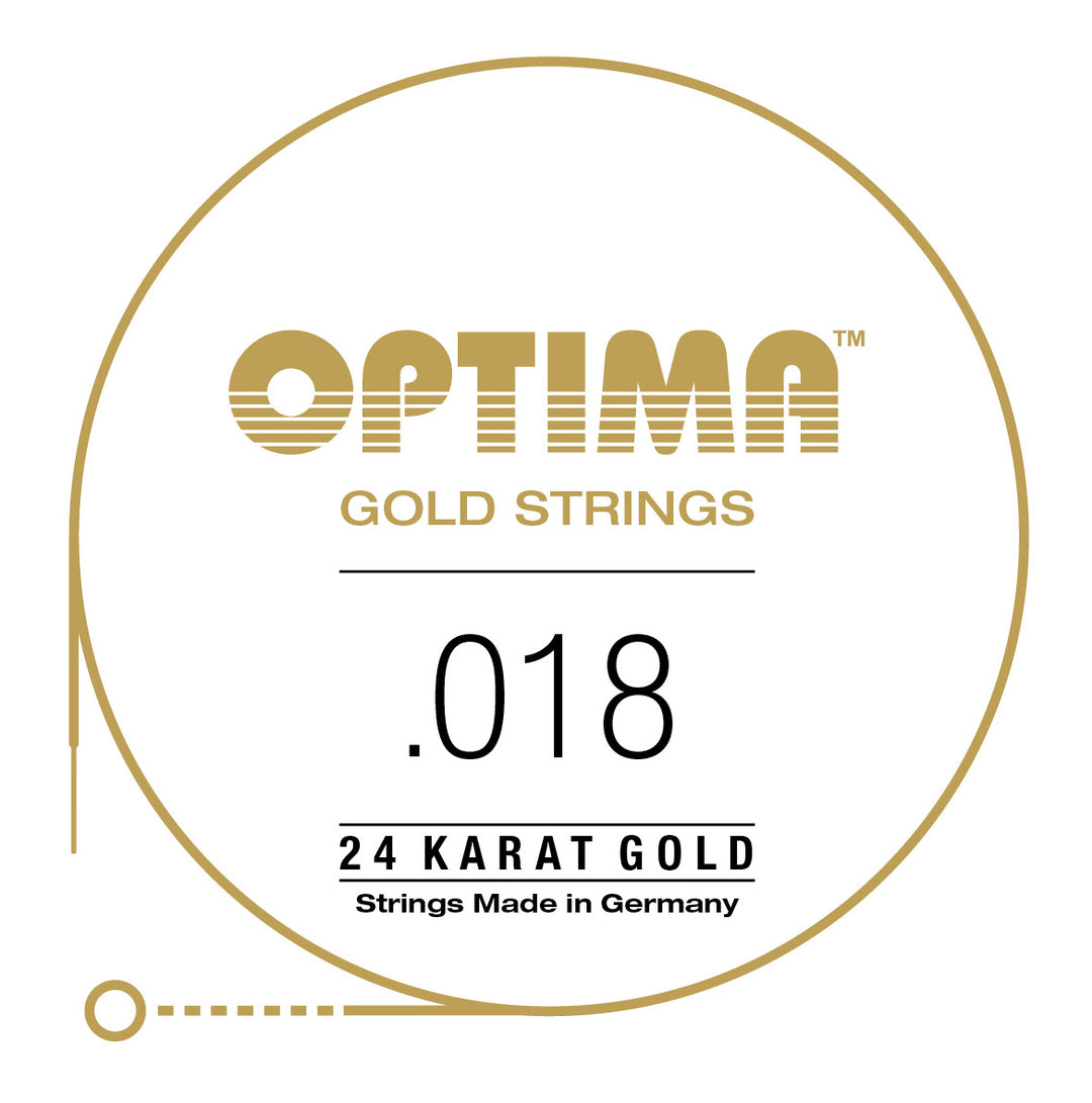 Optima Gold Single String, Gold Wound, .018