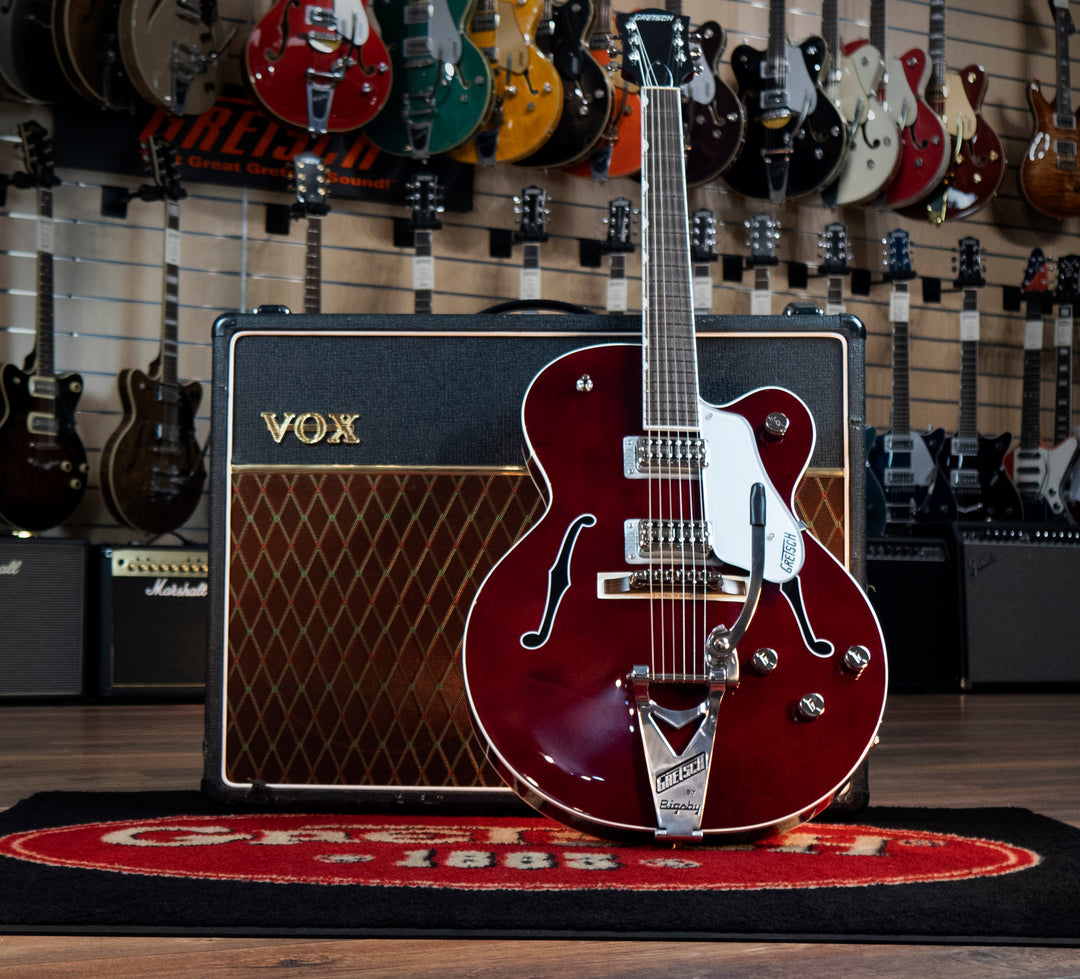 Gretsch G6119T-ET Players Edition Tennessee Rose Electrotone Hollow Body with String-Thru Bigsby, Dark Cherry Stain