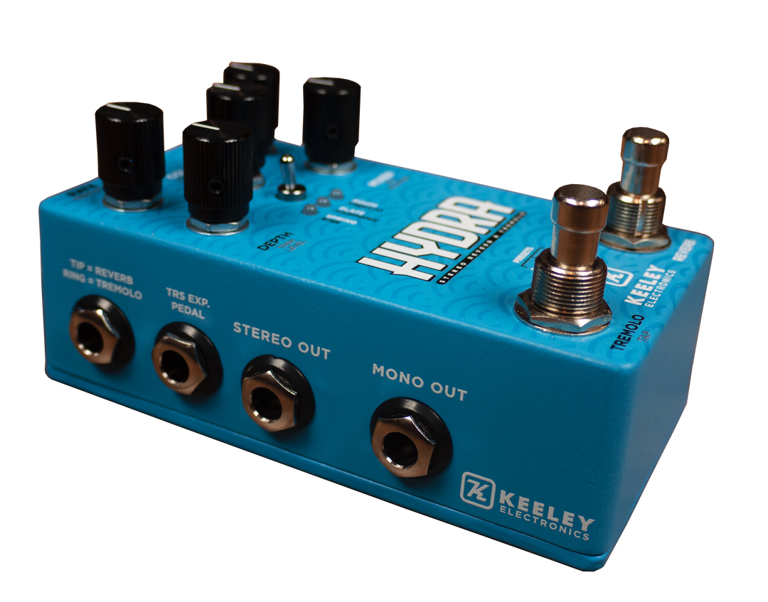Keeley HYDRA Stereo Reverb & Tremolo – A Strings Keeley HYDRA Stereo Reverb & Tremolo – A Strings
