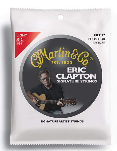 Martin Eric Claptons Choice Signature Acoustic String Set, Phosphor Bronze, MEC12 Light .012-.054