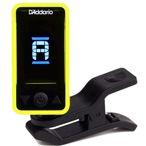 D'Addario Eclipse Clip On Tuner, Yellow - A Strings