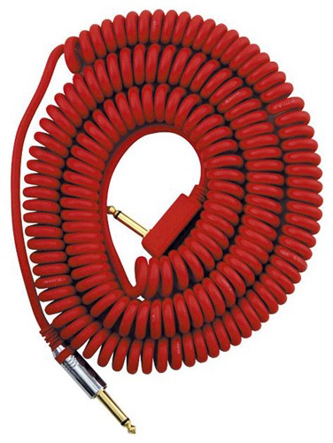 Vox Guitar Cable, 30ft (9M) Coiled, Red