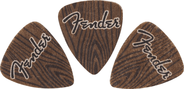Fender 351 Felt Ukulele Picks, 3-pack - A Strings