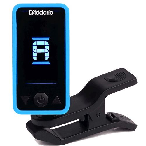 D'Addario Eclipse Clip On Tuner, Blue - A Strings