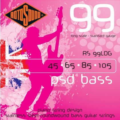 Rotosound PSD Bass Piano String Design Set, .045-.105