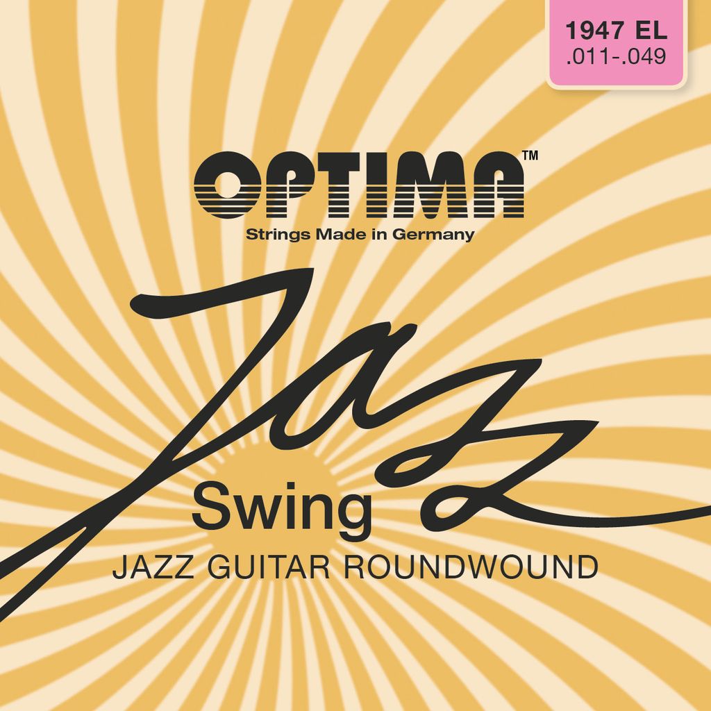 Optima 1947EL Jazz Swing Chrome Electric Guitar String Set, .011-.049