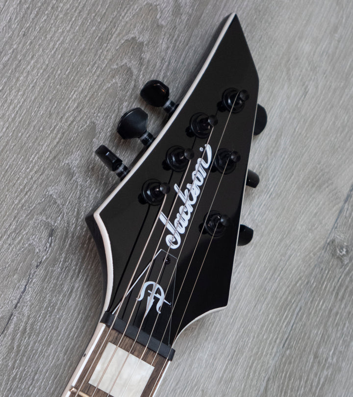 Jackson X Series Signature Marty Friedman MF-1, Laurel Fingerboard, Gloss Black with White Bevels