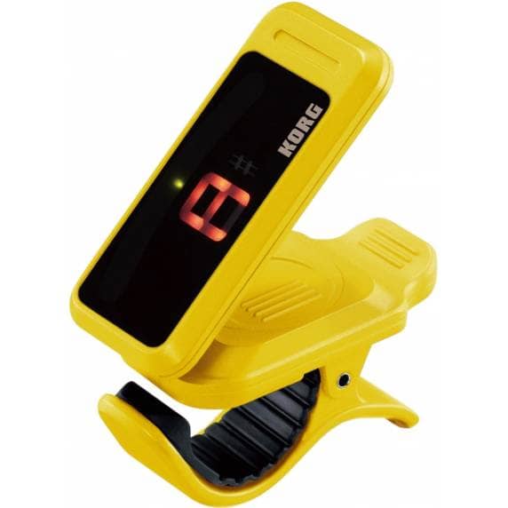 Korg PitchClip Clip-On Tuner, Yellow