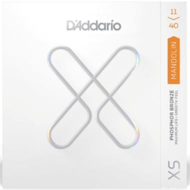 D'Addario XS Coated Mandolin String Set, Phosphor Bronze, .011-.040 - A Strings