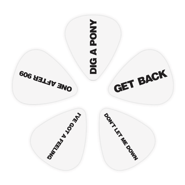 D'Addario Beatles Guitar Picks, Get Back, 10-Pack - A Strings