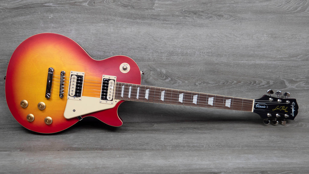 Epiphone Les Paul Classic, Worn Heritage Cherry Sunburst – A Strings
