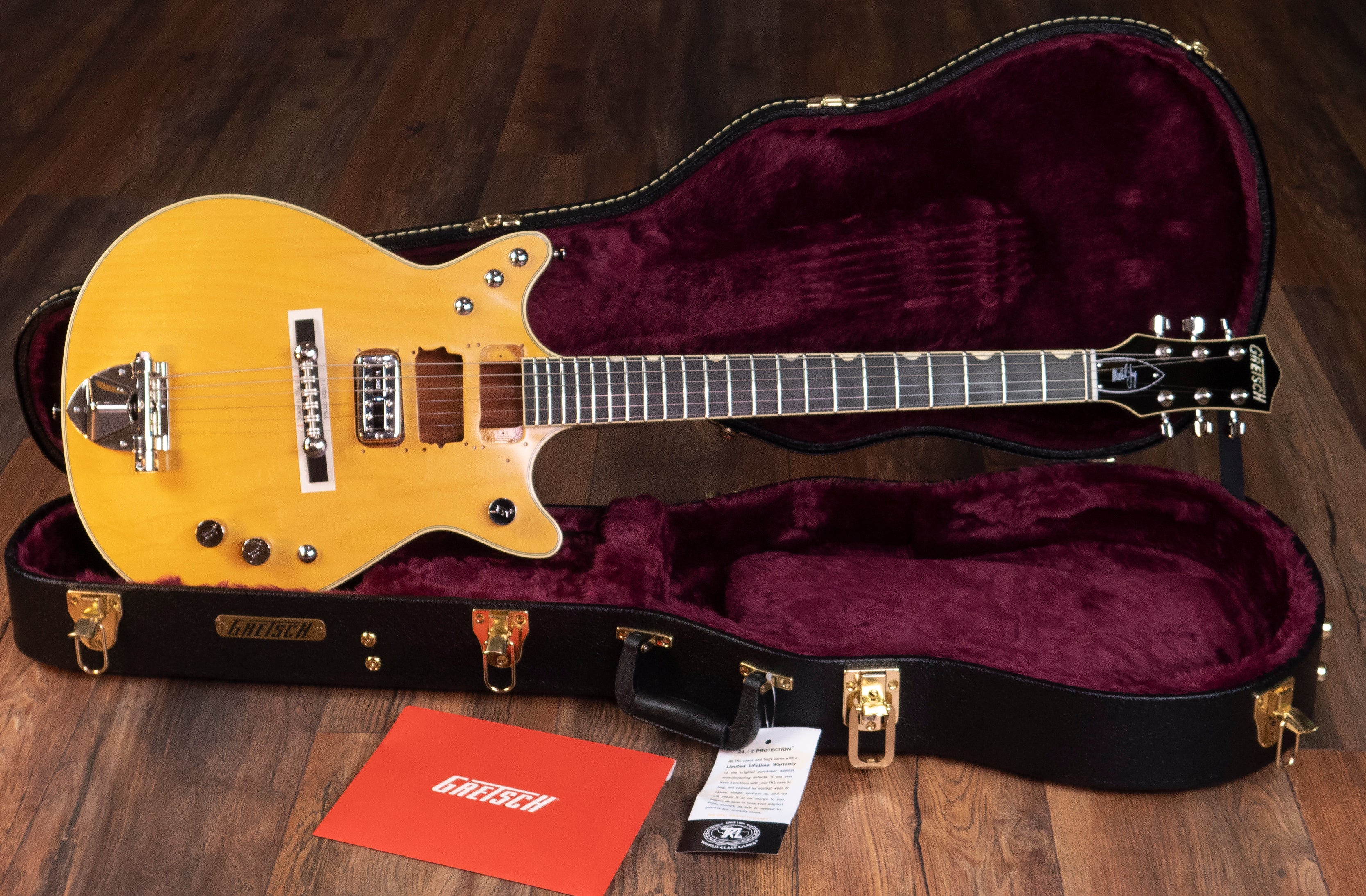 Gretsch G6131-MY Malcolm Young Signature Jet, Ebony Fingerboard, Natur ...