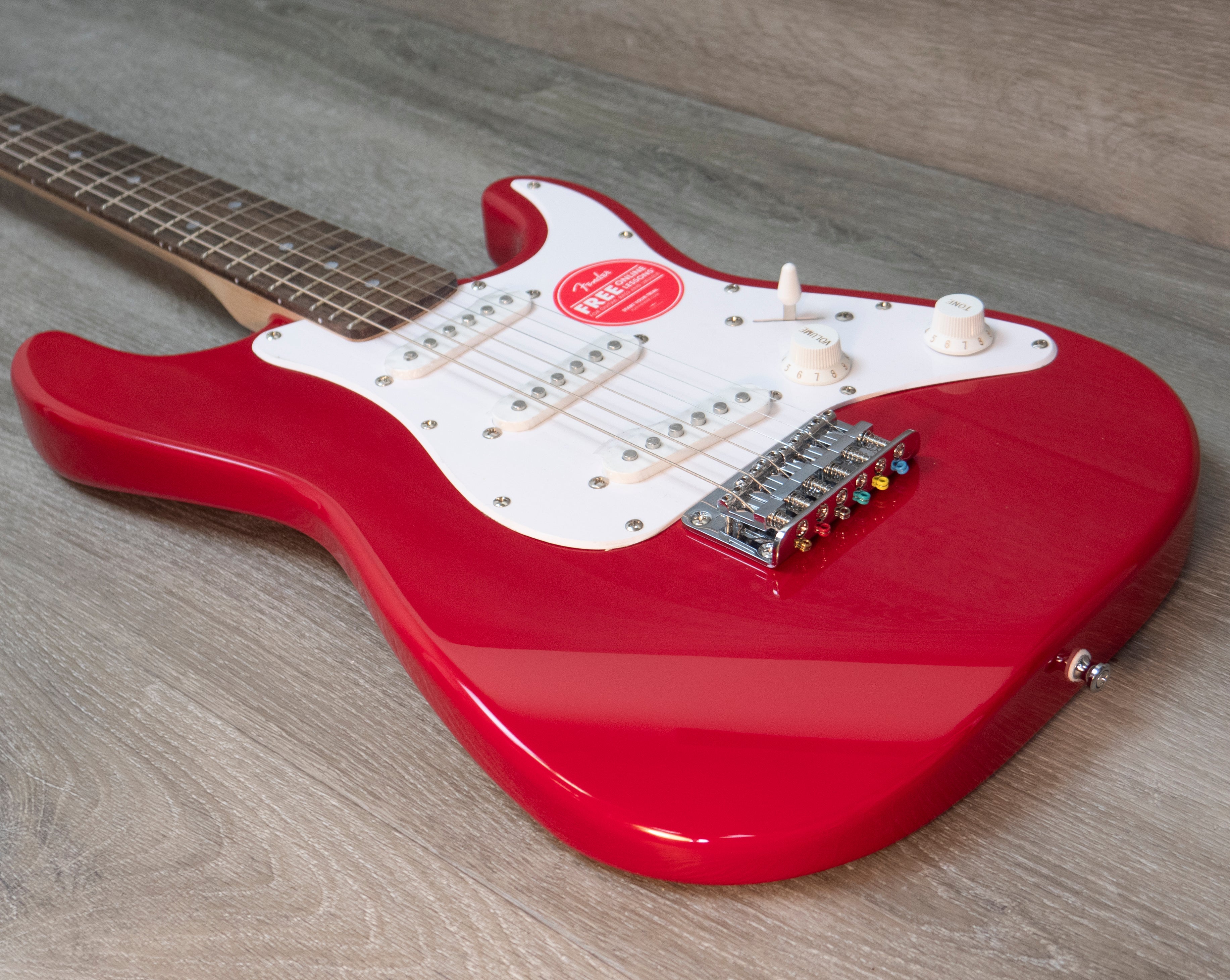 Squier Mini Stratocaster, Laurel Fingerboard, Dakota Red – A Strings