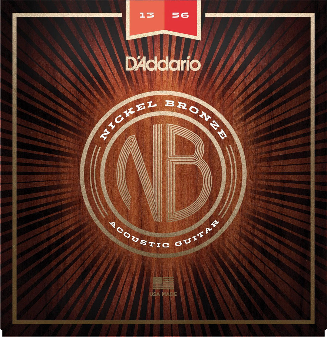 D'Addario Nickel Bronze Acoustic String Set, .013-.056 - A Strings