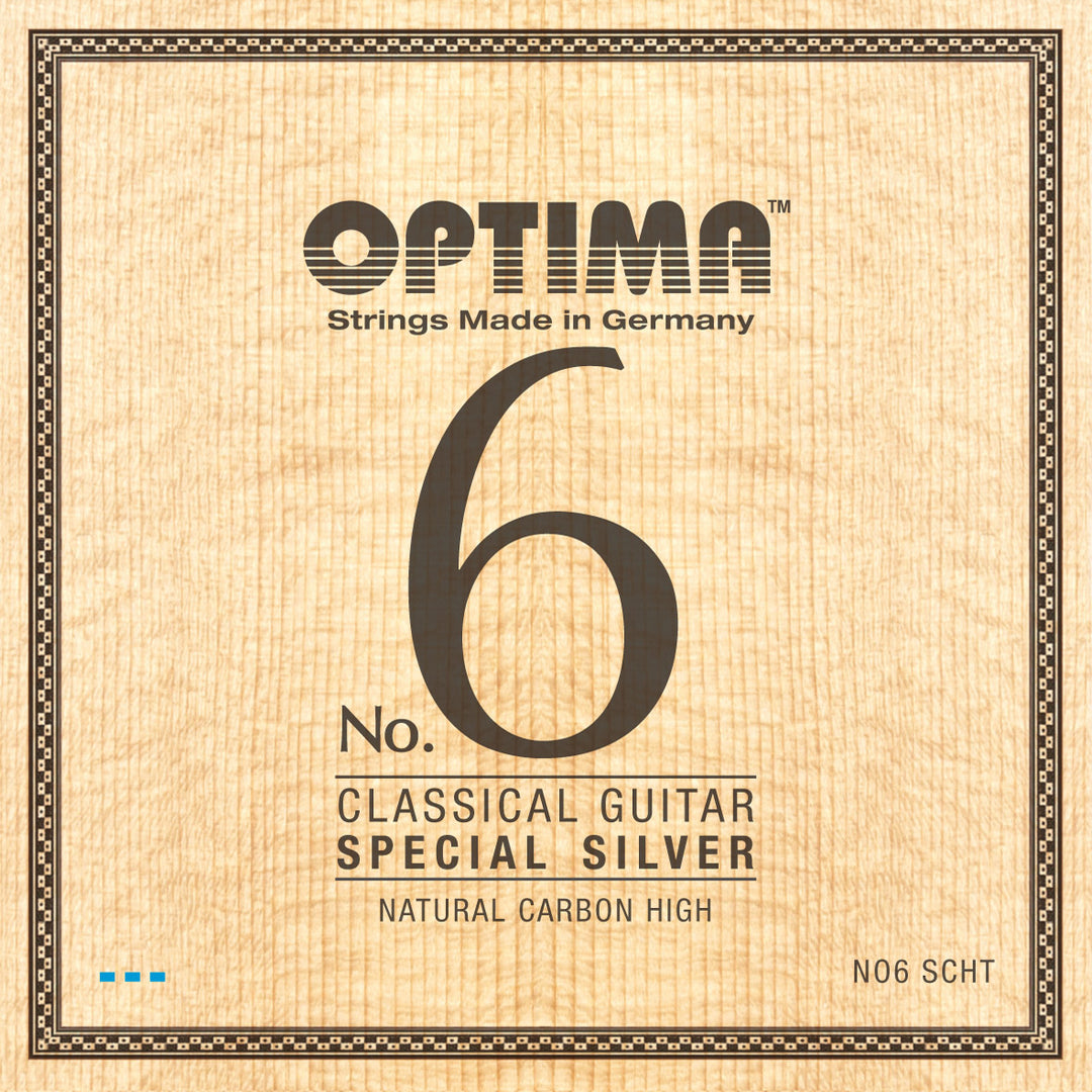 Optima No 6 Special Silver Classical String Set, Carbon Trebles, High Tension
