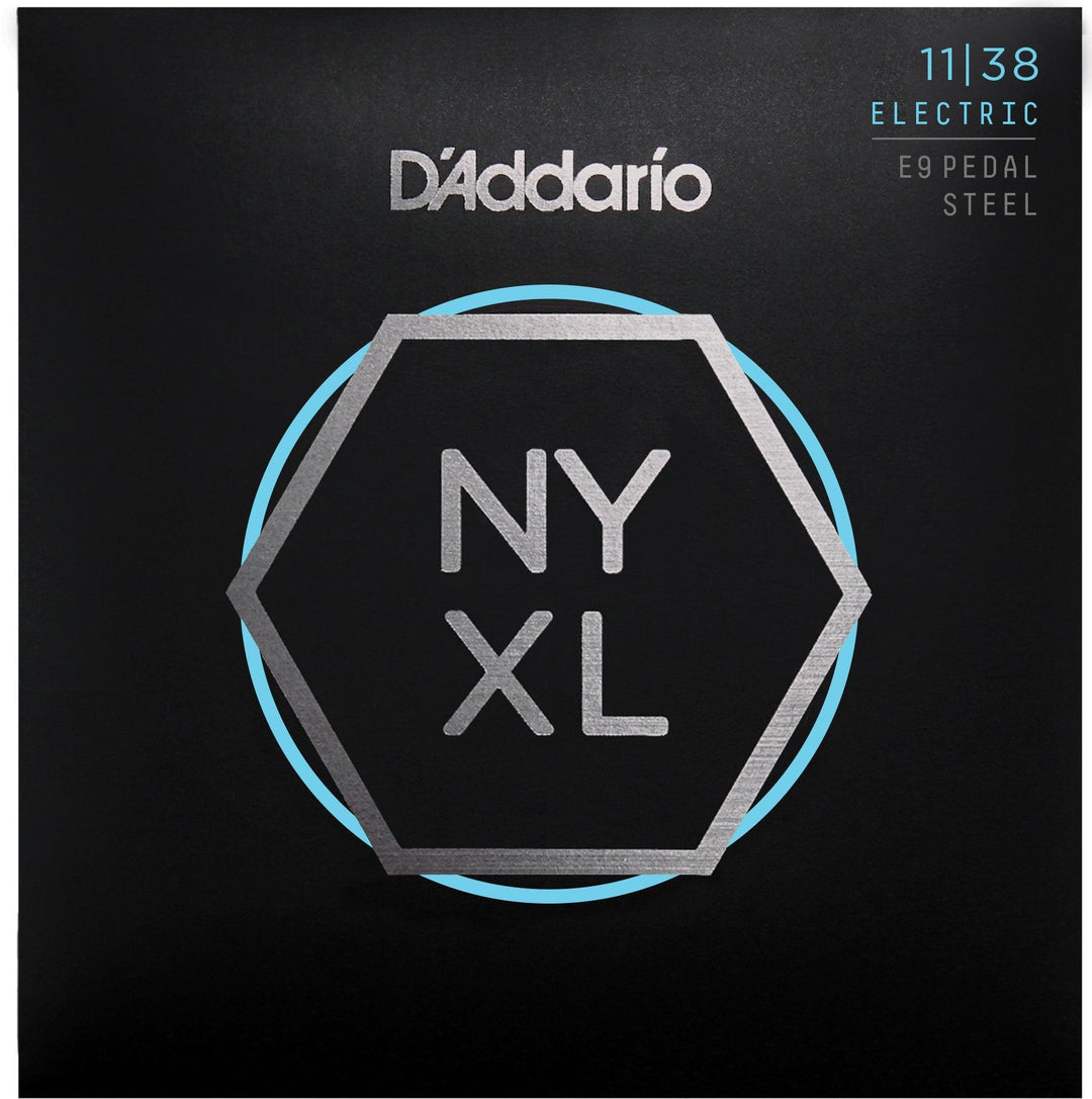 D'Addario NYXL E9 Pedal Steel String Set, Light, .011-.038 - A Strings