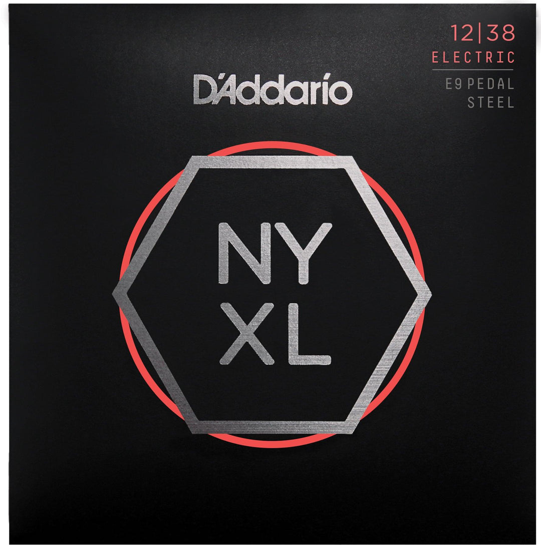 D'Addario NYXL E9 Pedal Steel String Set, Custom Medium, .012-.038 - A Strings