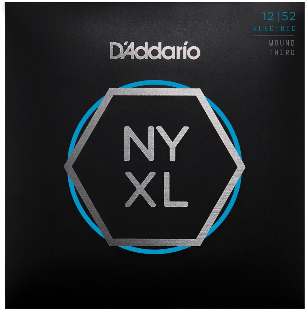 D'Addario NYXL Electric String Set, Wound 3rd, Nickel, Light .012-.052 - A Strings