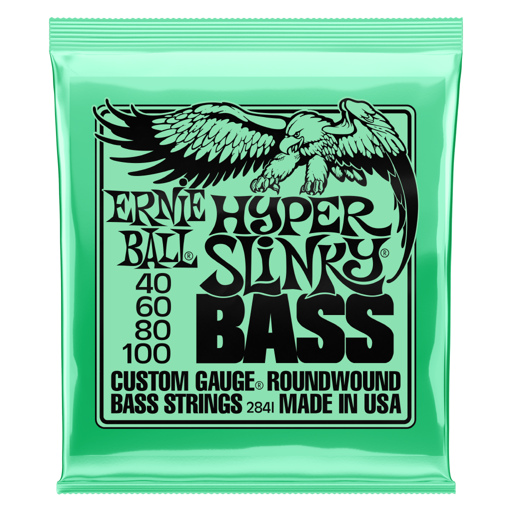 Ernie Ball Bass Guitar String Set, Nickel, Hyper Slinky .040-.100