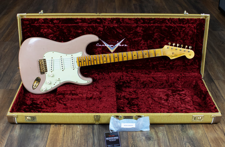 Fender Custom Shop Limited Edition '62 Bone Tone Stratocaster Journeyman Relic, Maple Fingerboard, Dirty Shell Pink