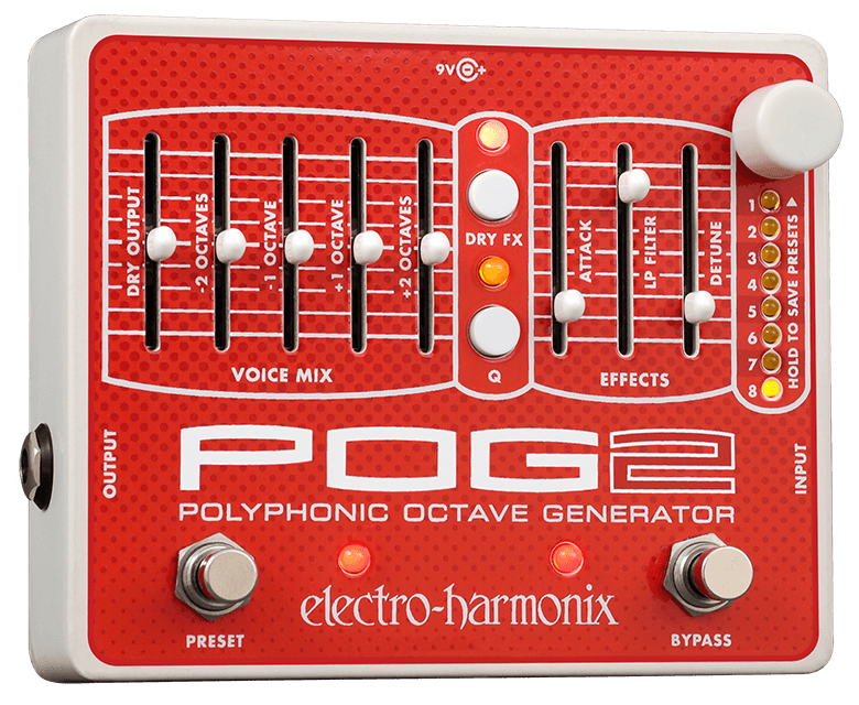 Electro Harmonix POG 2 Polyphonic Octave Generator Pedal - A Strings