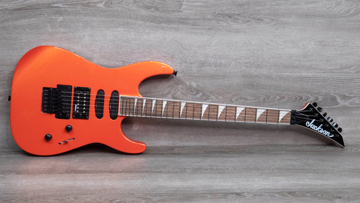 Jackson X Series Soloist, SL3X DX, diapasón de laurel, color naranja Lambo