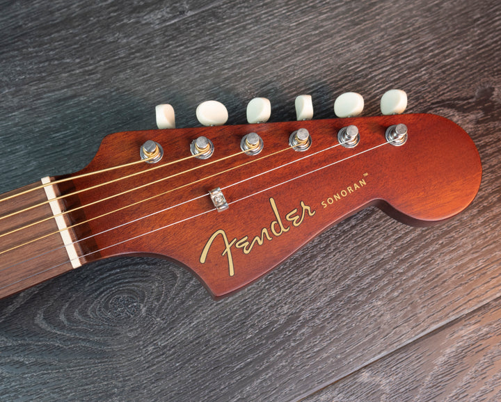 Fender FSR Sonoran Mini, Walnut Fingerboard, Lake Placid Blue w/Competition Stripes