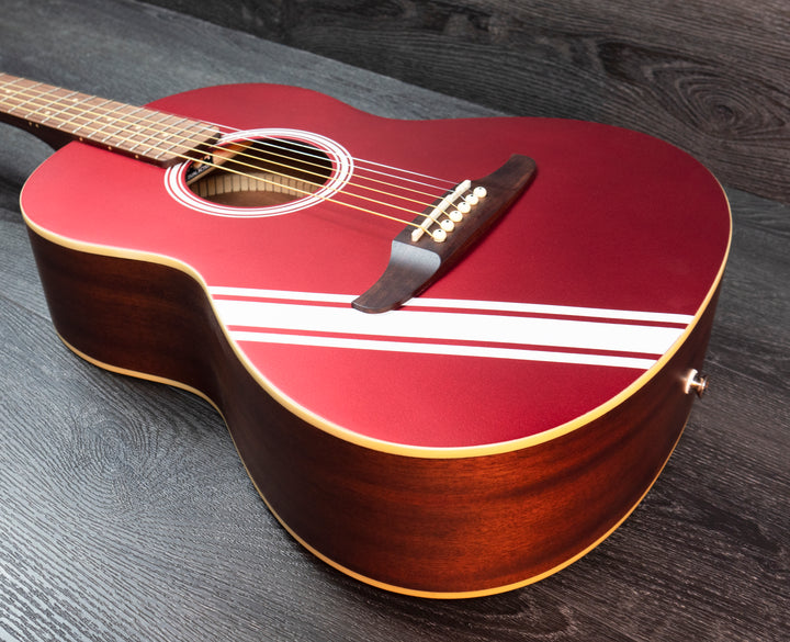 Fender FSR Sonoran Mini, Walnut Fingerboard, Candy Apple Red w/Competition Stripes