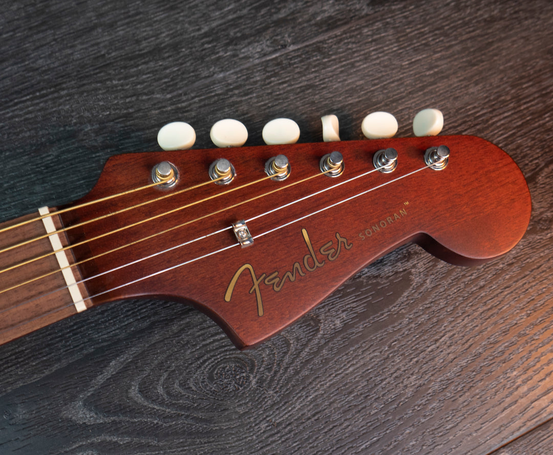 Fender FSR Sonoran Mini, Walnut Fingerboard, Candy Apple Red w/Competition Stripes