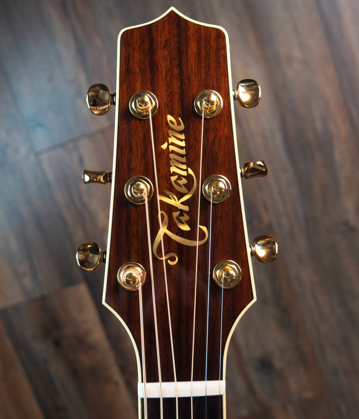 Takamine TSP138CTBS Thinline FX, table en épicéa massif, dos en sapelli, Tea Burst