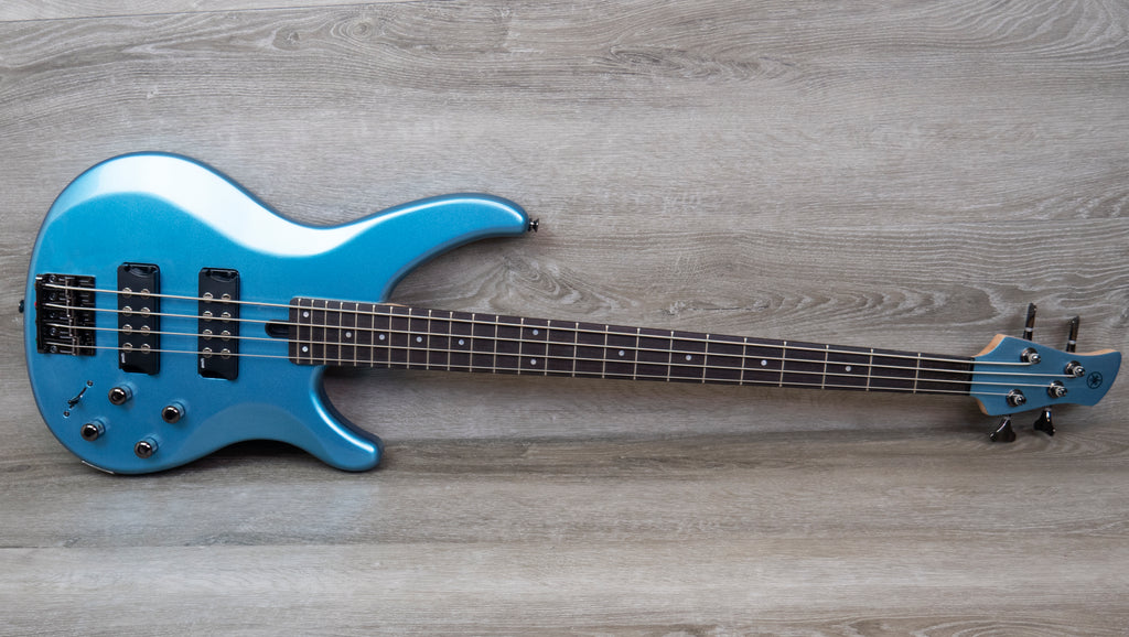 Yamaha TRBX304 Electric 4-String Bass Guitar, Factory Blue – A Strings