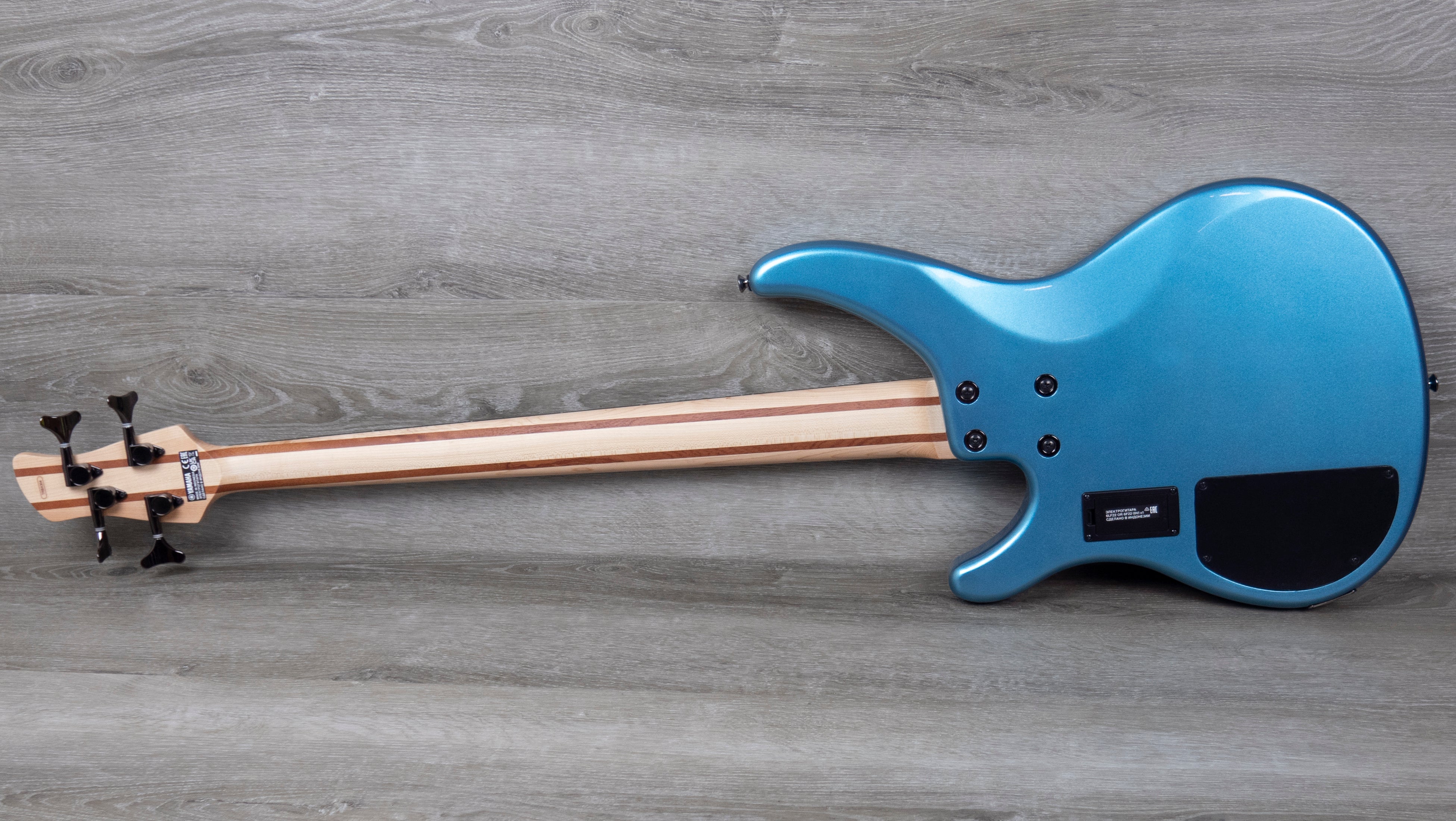 Yamaha TRBX304 Electric 4-String Bass Guitar, Factory Blue – A Strings
