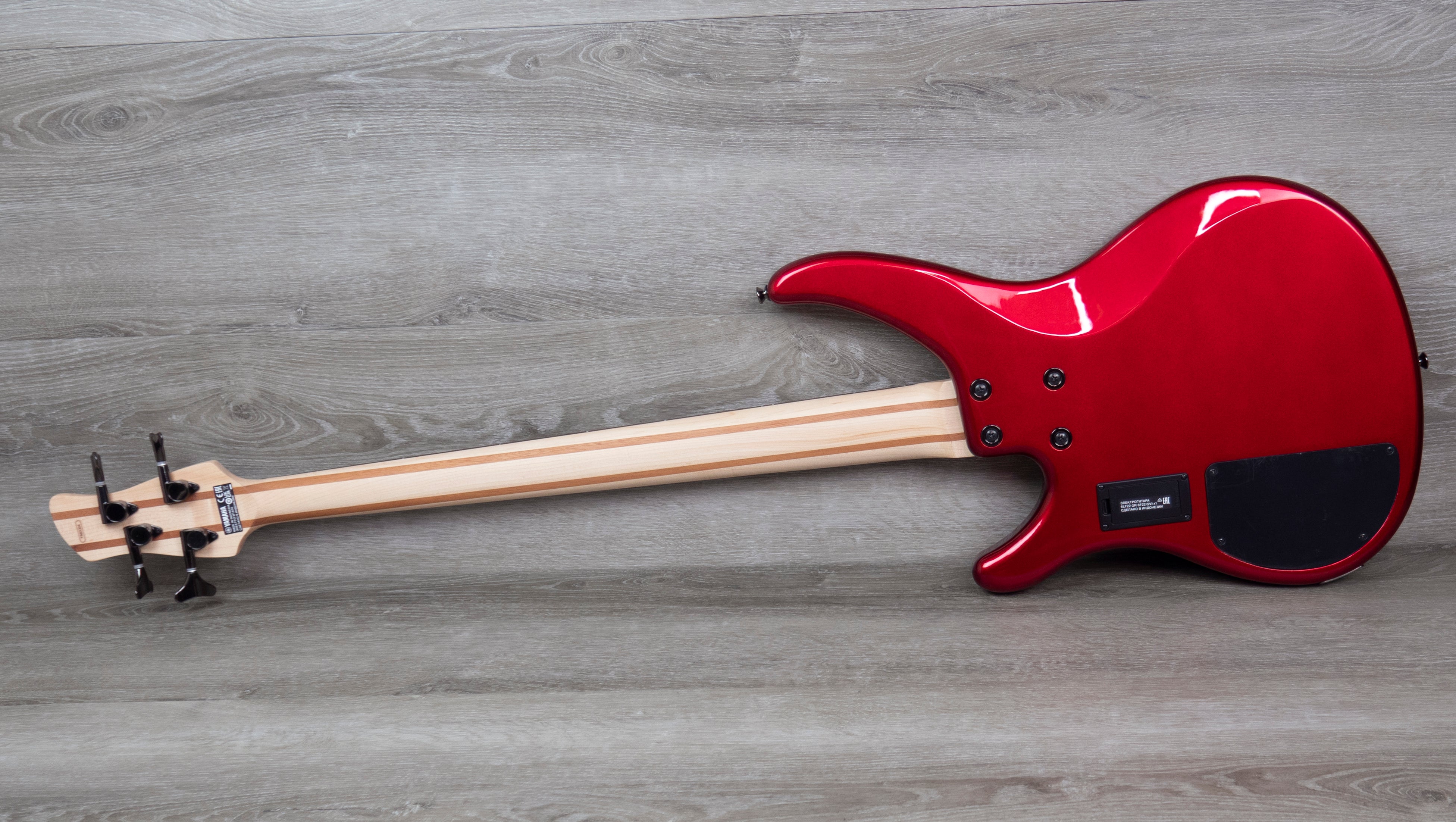 Yamaha TRBX304 Electric 4-String Bass Guitar, Candy Apple Red – A
