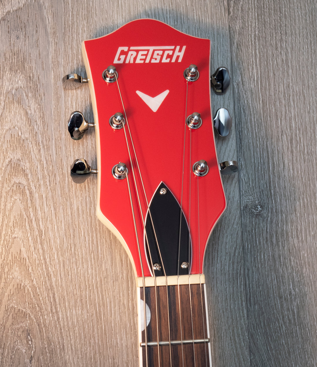 Gretsch G5410T Limited Edition Electromatic Tri-Five Hollow Body Single-Cut with Bigsby, Rosewood Fingerboard, Two-Tone Fiesta Red/Vintage White