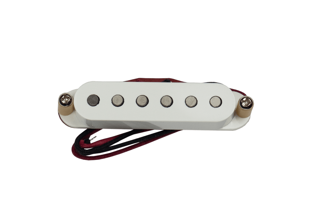 Bare Knuckle True Grit Boot Camp Strat Single Coil Pickup - Bridge, White - A Strings