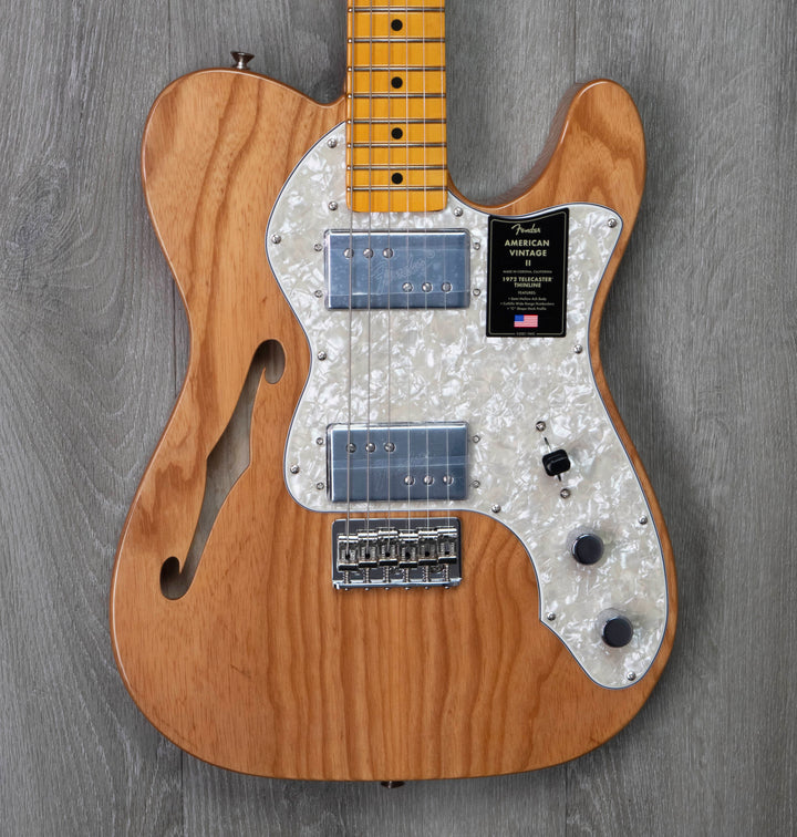 Fender American Vintage II 1972 Telecaster Thinline, Maple Fingerboard, Aged Natural