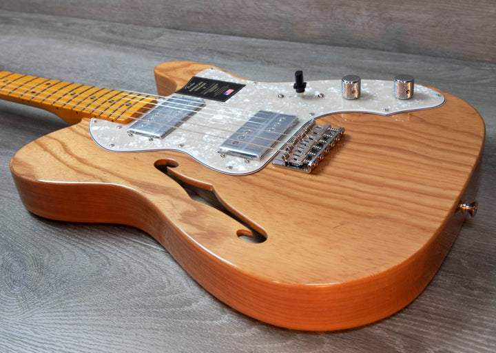 Fender American Vintage II 1972 Telecaster Thinline, Maple Fingerboard, Aged Natural